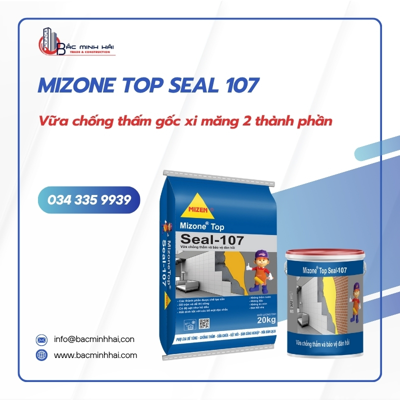 Mizone Top Seal 107 - Vữa chống thấm