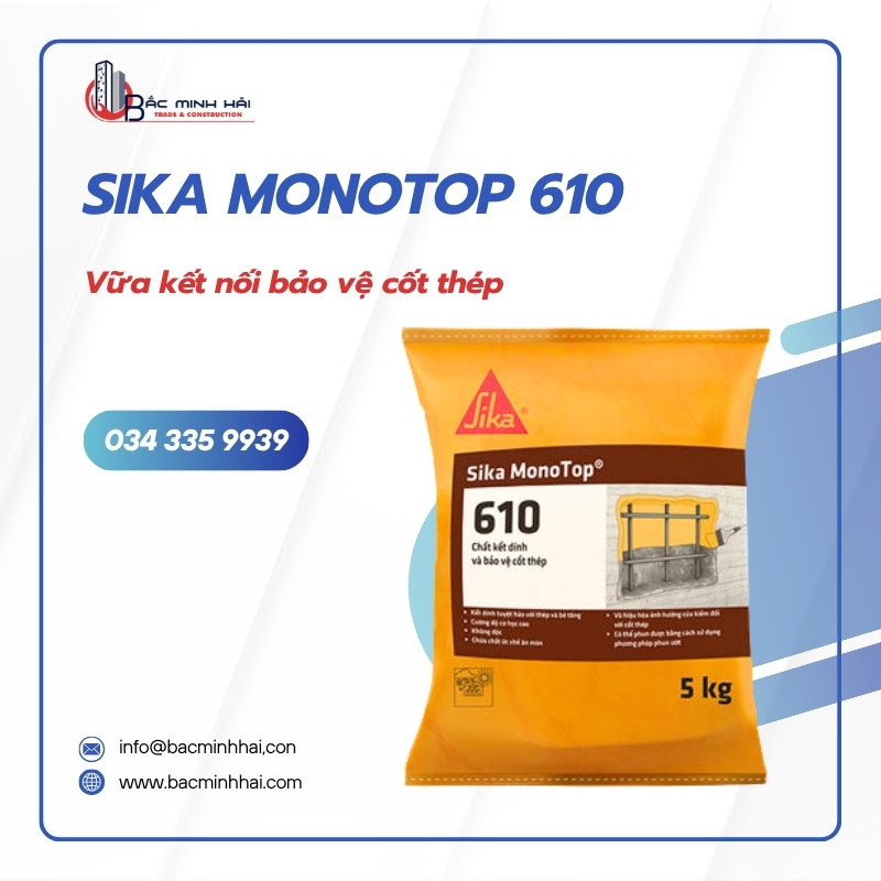 Sika MonoTop 610 - Sửa chữa và bảo vệ bê tông