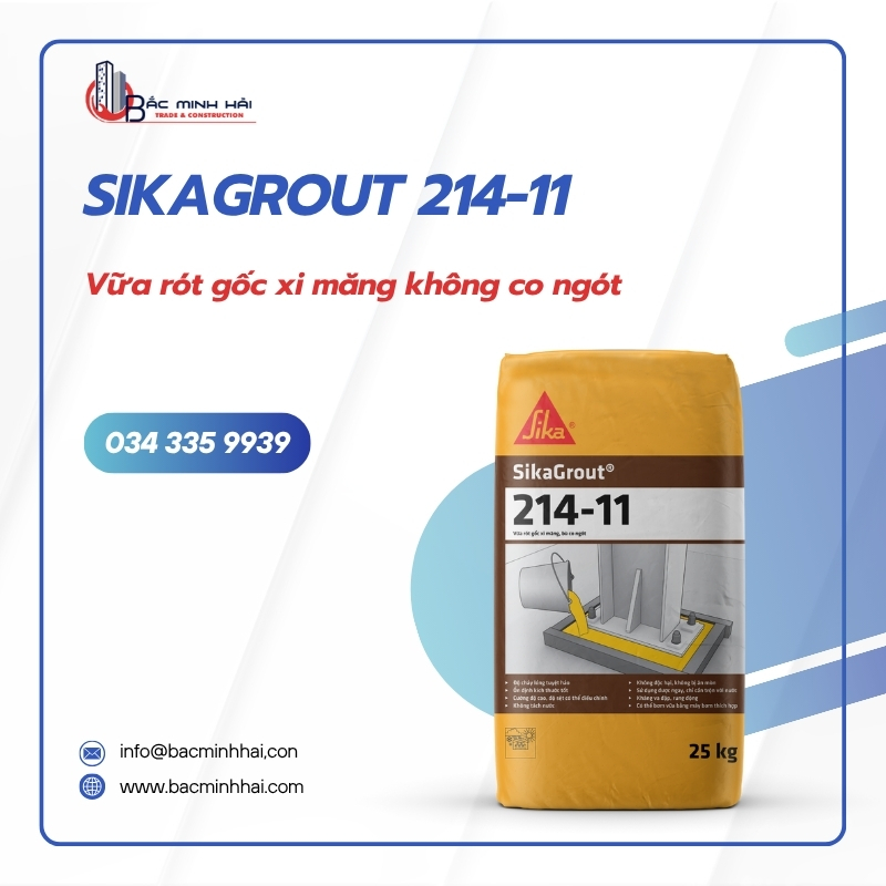 SikaGrout 214-11 - Vữa chống thấm sika