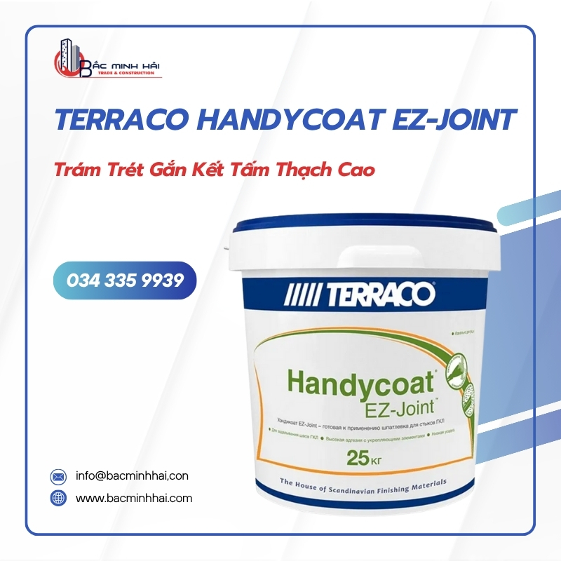 Terraco Handycoat EZ-Joint - Bột trét gắn kết thạch cao